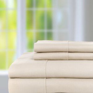 Knightsbridge 600 Thread Count Sheet - 4 Piece Set - Ash KING